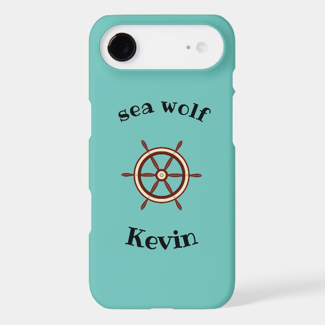 "SEA WOLF" ,steering wheel, personalized (Back)
