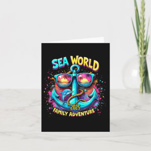 Sea World 2025 Ocean Explorer Memories Family Vaca Card