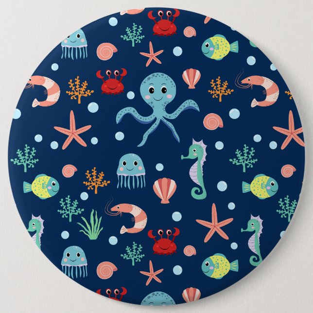 Sea World 6 Cm Round Badge (Front)