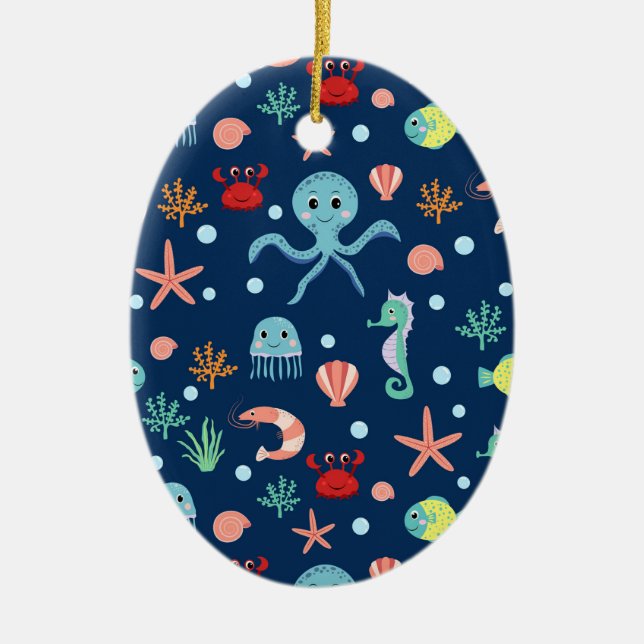 Sea World Ceramic Ornament (Front)
