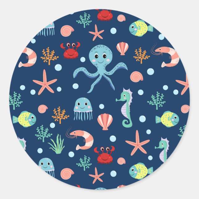 Sea World Classic Round Sticker (Front)