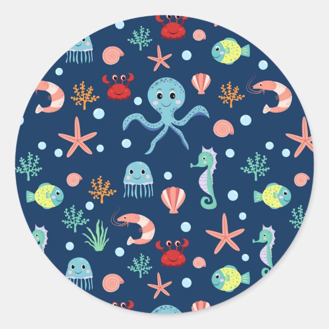 Sea World Classic Round Sticker (Front)