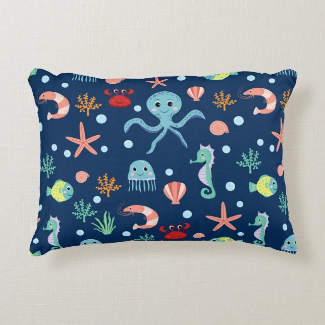 Sea World Decorative Cushion (Front)