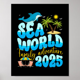 Sea World Dolphin Family Adventure Trip 2025 Sprin Poster