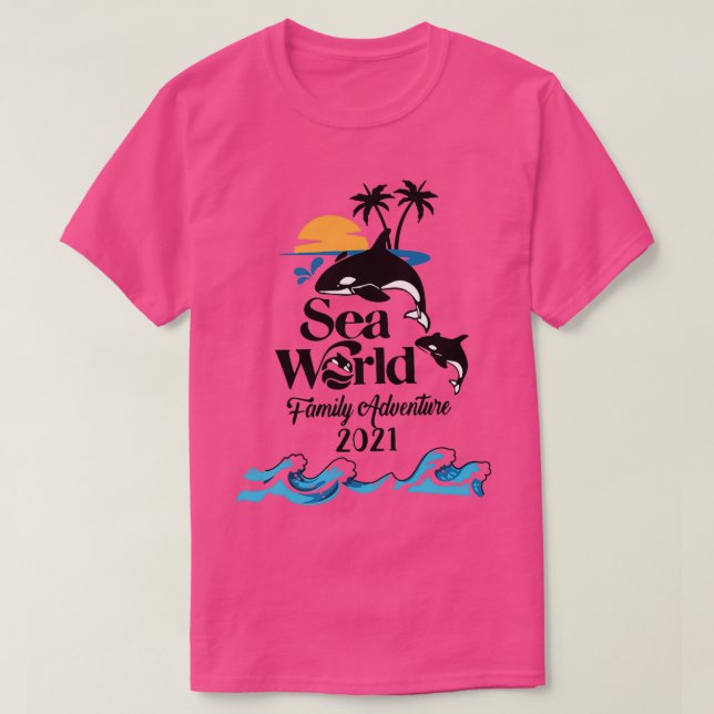 Sea World Family Adventure 2021 Summer T-Shirt (Design Front)