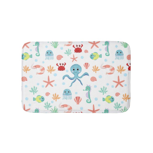Sea World pattern Bath Mat (Front)