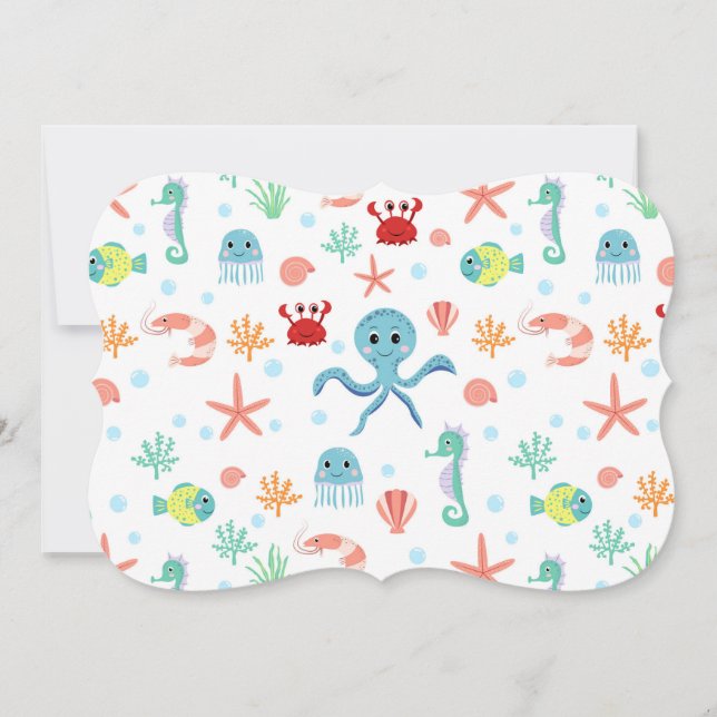 Sea World pattern Card (Front)