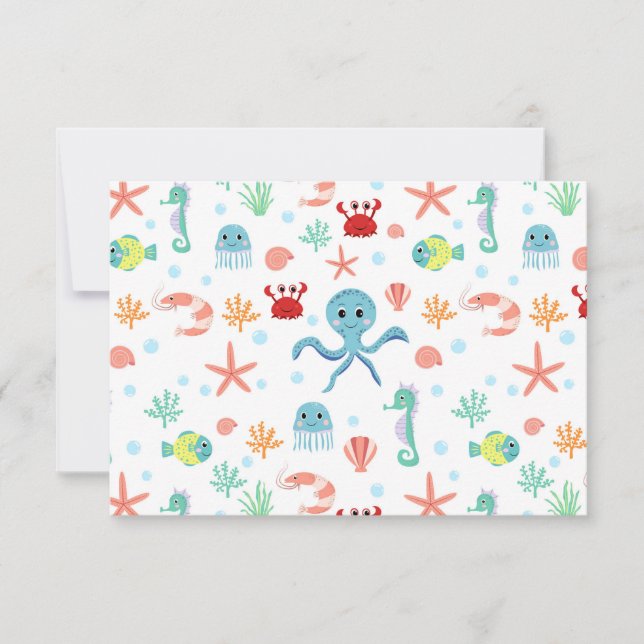 Sea World pattern Card (Front)