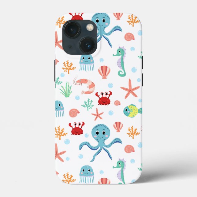 Sea World pattern Case-Mate iPhone Case (Back)