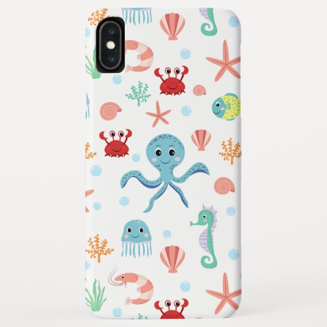 Sea World pattern Case-Mate iPhone Case (Back)