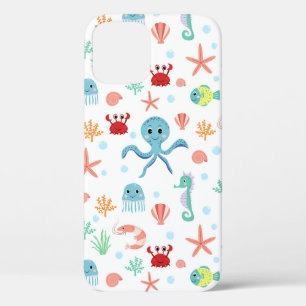 Sea World pattern iPhone 12 Case