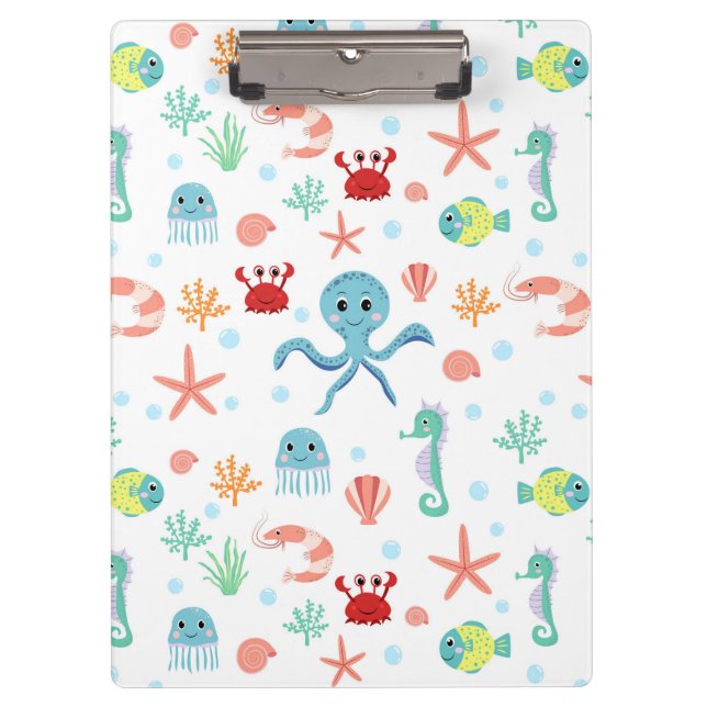 Sea World pattern Clipboard (Front)