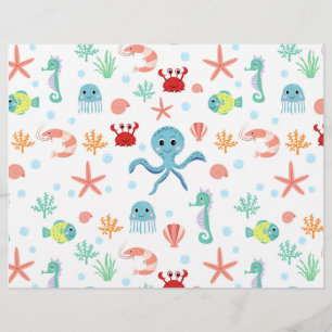 Sea World pattern Custom Letterhead