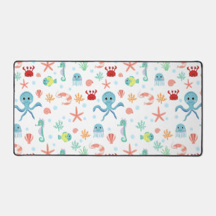 Sea World pattern Desk Mat