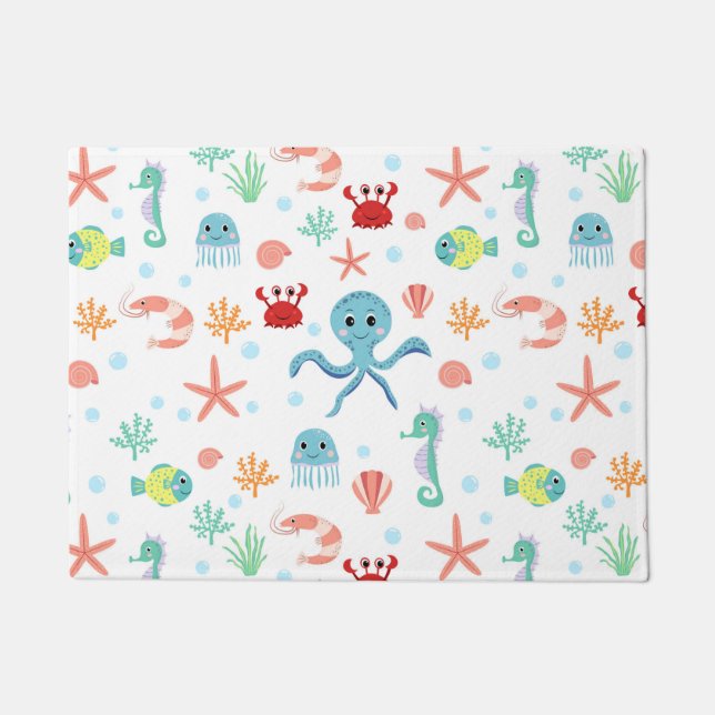 Sea World pattern Doormat (Front)
