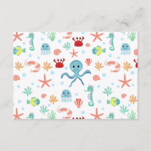 Sea World pattern Enclosure Card