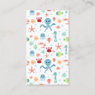 Sea World pattern Enclosure Card