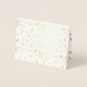 Sea World pattern Foil Card