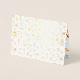 Sea World pattern Foil Card
