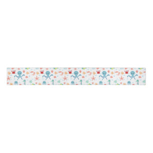 Sea World pattern Grosgrain Ribbon