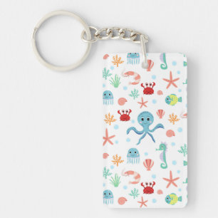 Sea World pattern Key Ring