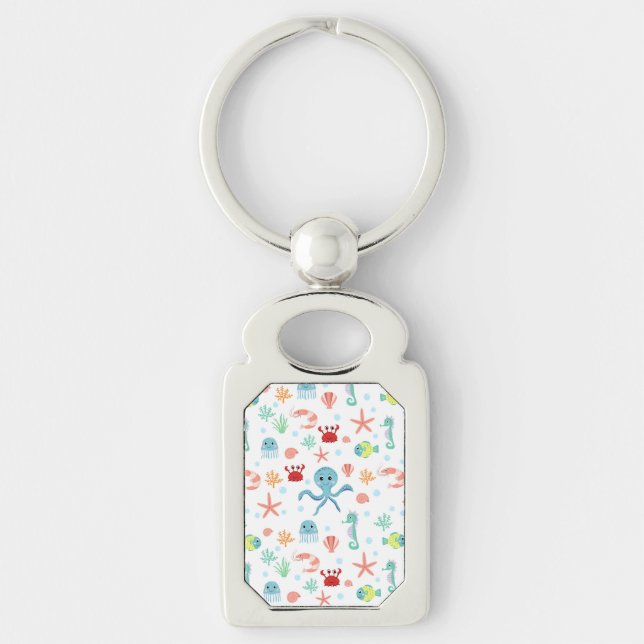 Sea World pattern Key Ring (Front)