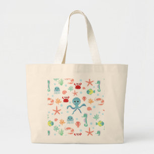 Sea World pattern Large Tote Bag