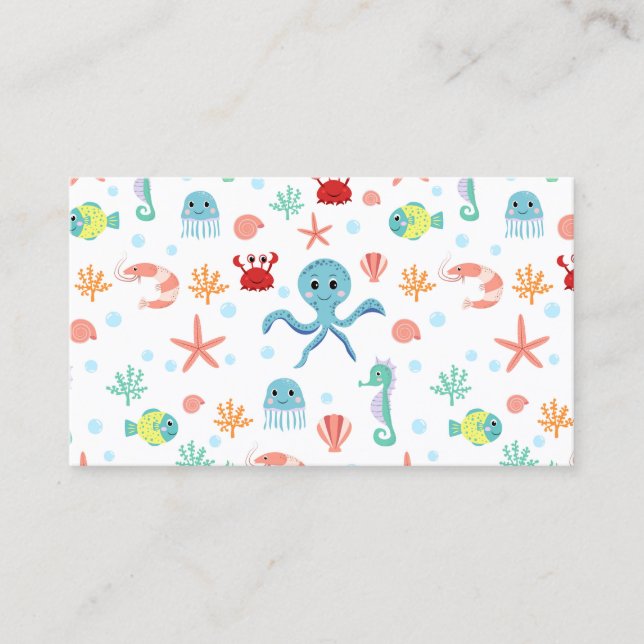 Sea World pattern Loyalty Card (Front)