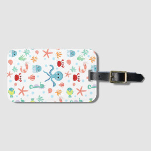 Sea World pattern Luggage Tag