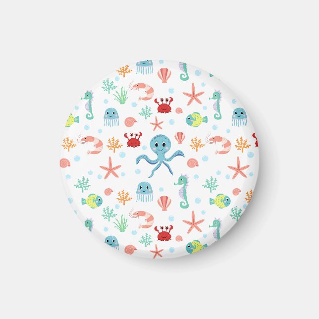 Sea World pattern Magnet (Front)