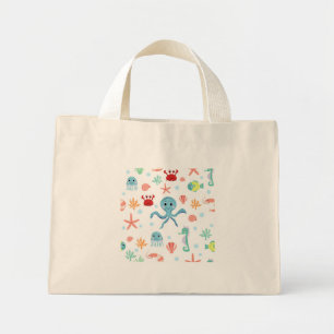 Sea World pattern Mini Tote Bag