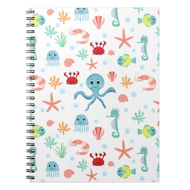 Sea World pattern Notebook (Front)
