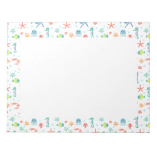 Sea World pattern Notepad