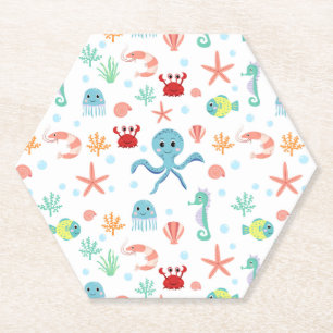 Sea World pattern Paper Coaster