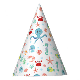 Sea World pattern Party Hat