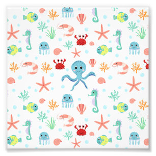 Sea World pattern Photo Print