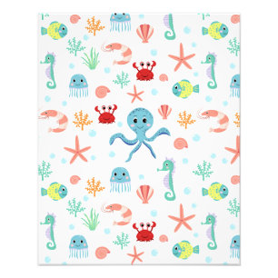 Sea World pattern Photo Print