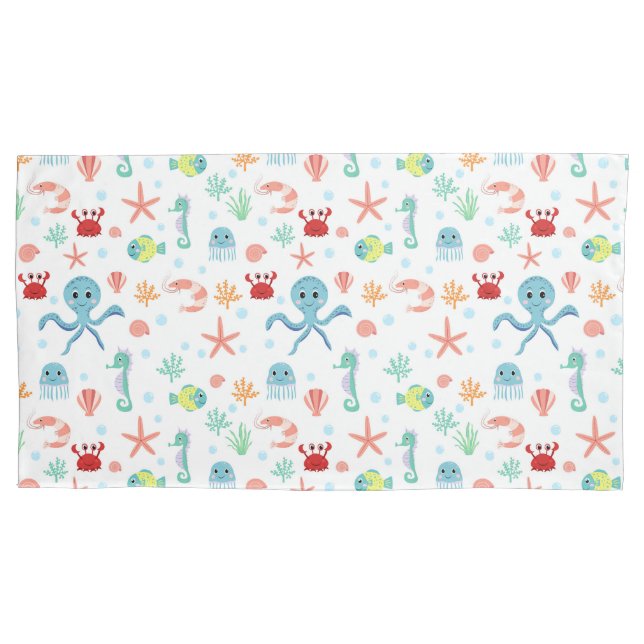 Sea World pattern Pillowcase (Front)