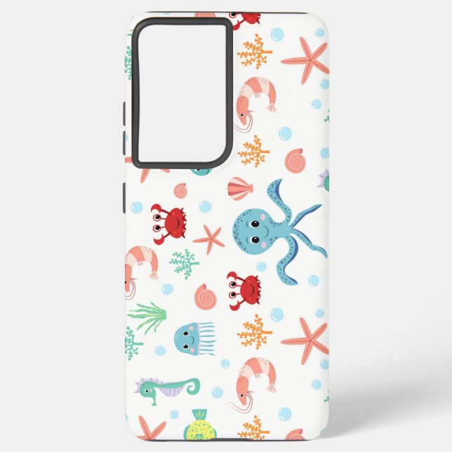 Sea World pattern Samsung Galaxy S21 Ultra Case (Back)