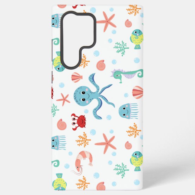 Sea World pattern Samsung Galaxy S22 Ultra Case (Back)