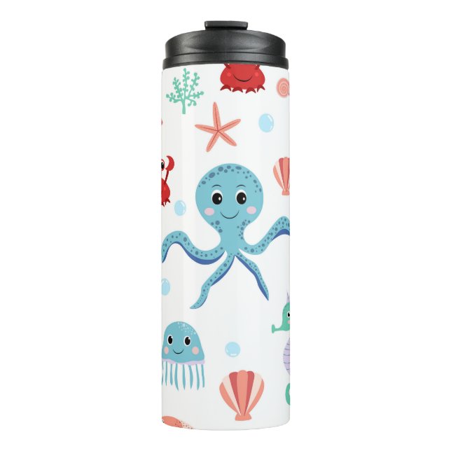 Sea World pattern Thermal Tumbler (Front)