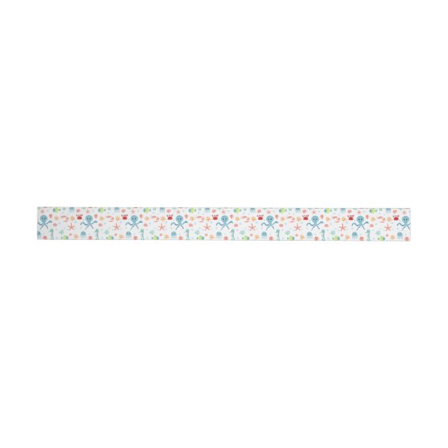 Sea World pattern Wrap Around Label (Individual)