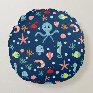 Sea World Round Cushion