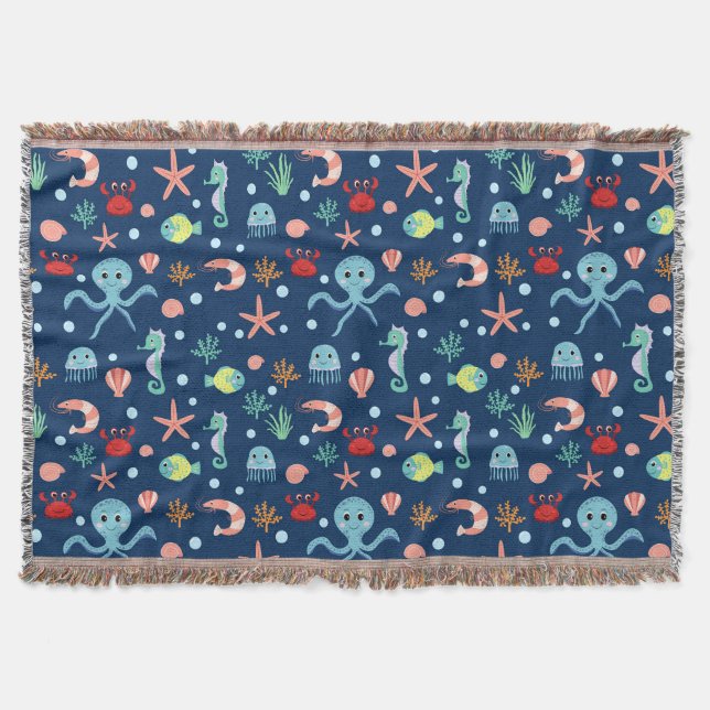 Sea World Throw Blanket (Front)