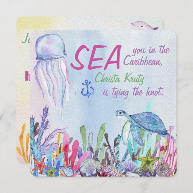 Sea You at the Bachelorette Weekend Invitation (Front/Back)