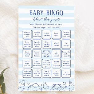 Sea You Soon Baby Baby Bingo Find the Guest Game