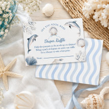 Sea you soon Baby Boy Coastal Diaper Raffle
