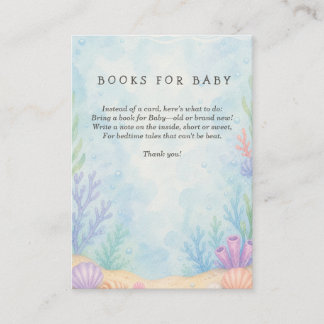 Sea You Soon Baby Shower Books for Baby Enclosure Card