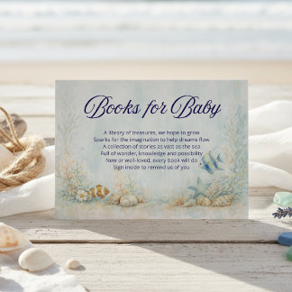 Sea You Soon Baby Shower Books For Baby Enclosure Card