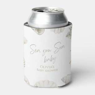 Sea you soon baby shower can cooler